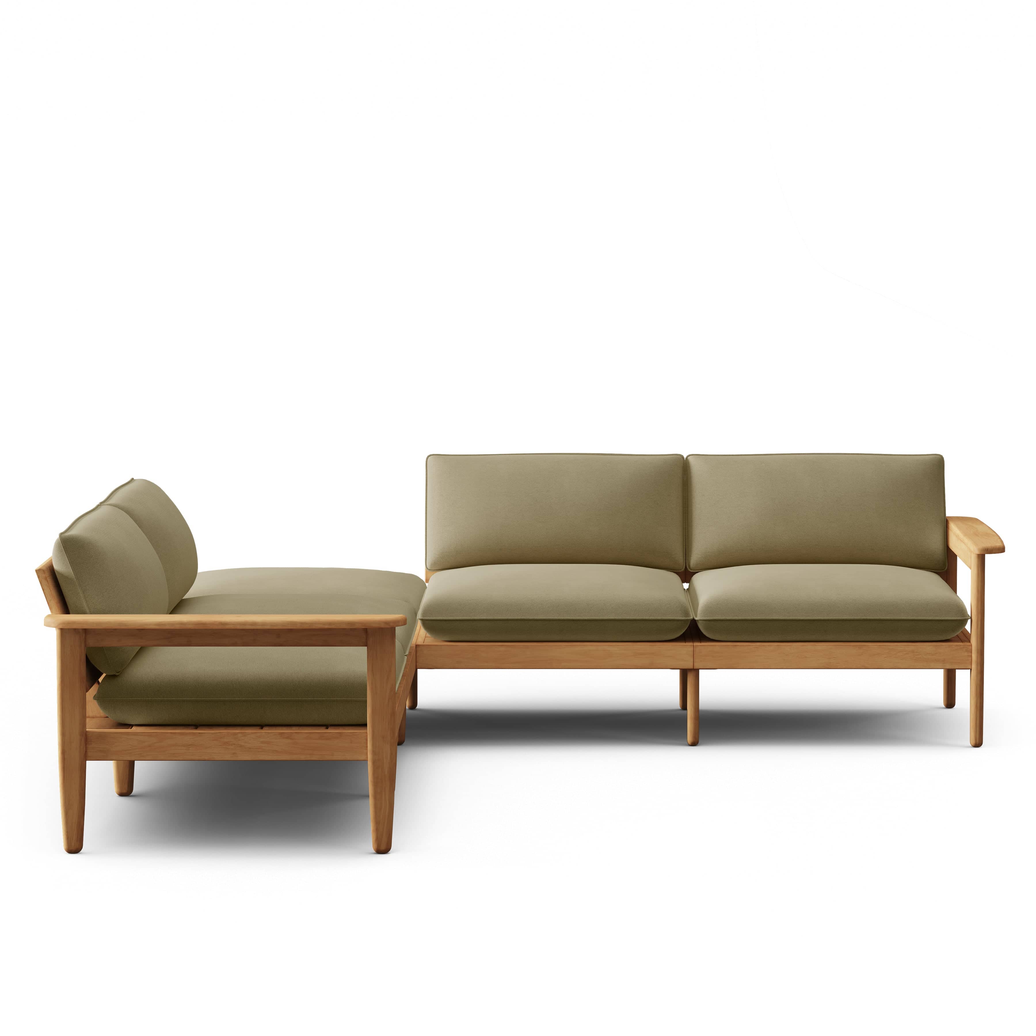 Dunes Teak 5-Piece Sectional