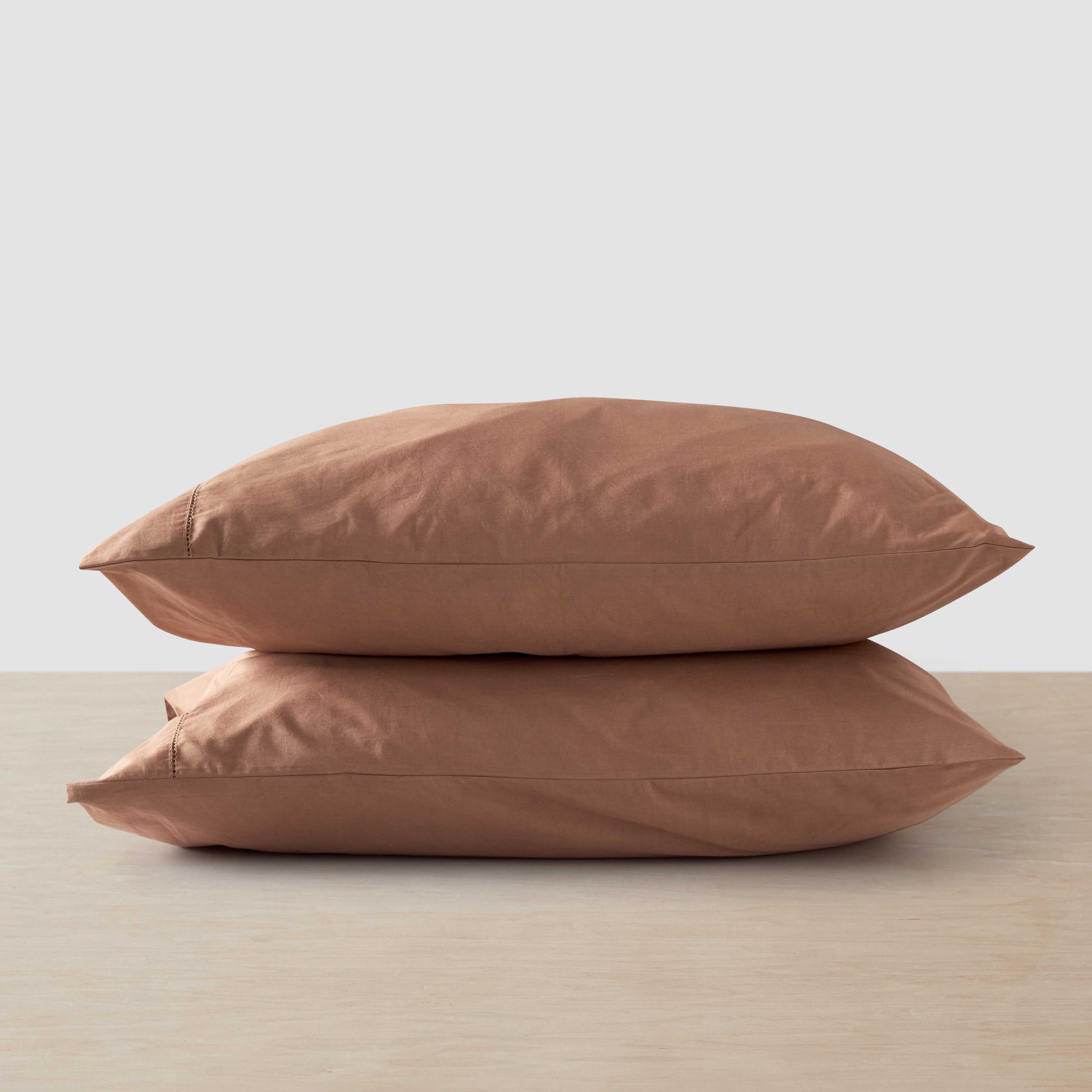 Stonewashed Organic Cotton Percale Pillowcases