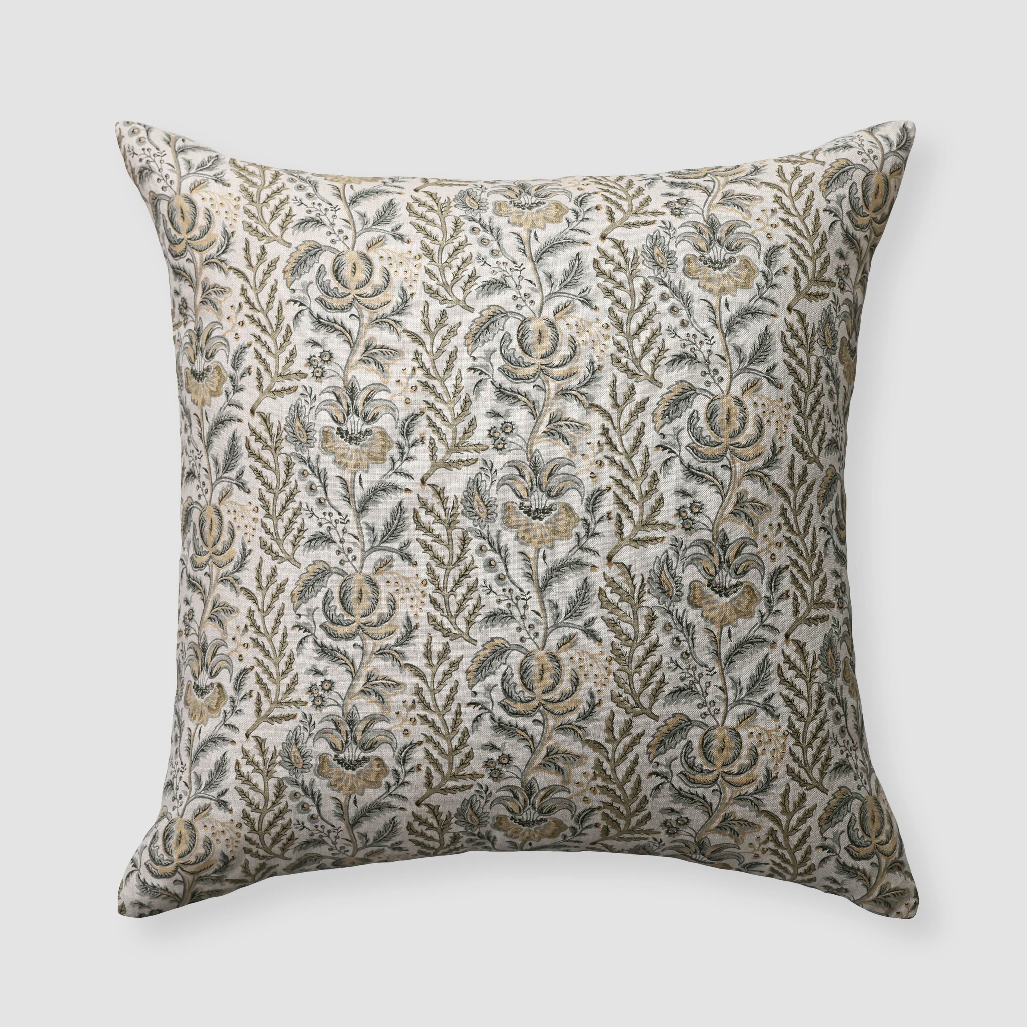 Lia Block Print Pillow